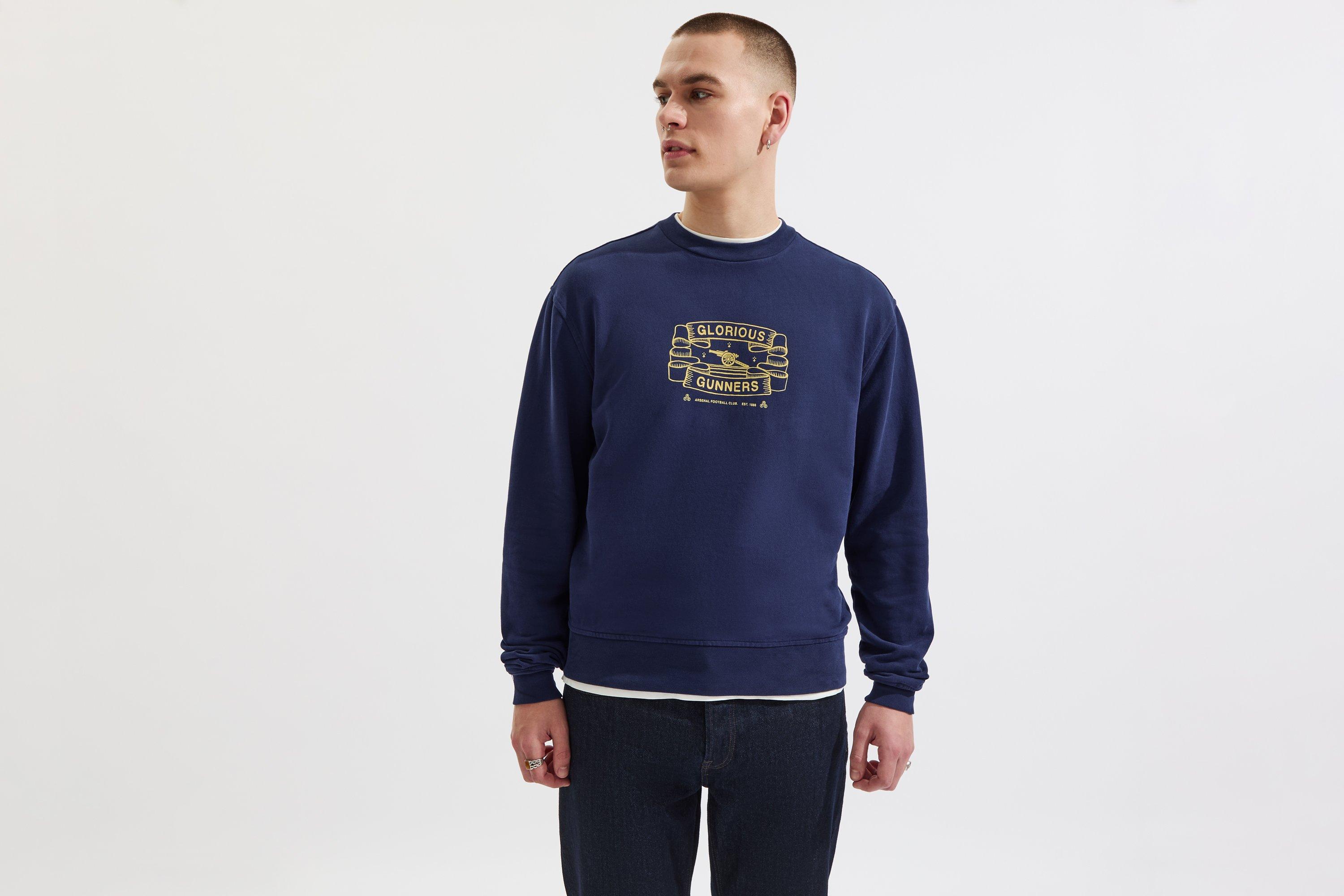 Arsenal Glorious Gunners Navy Graphic Sweatshirt