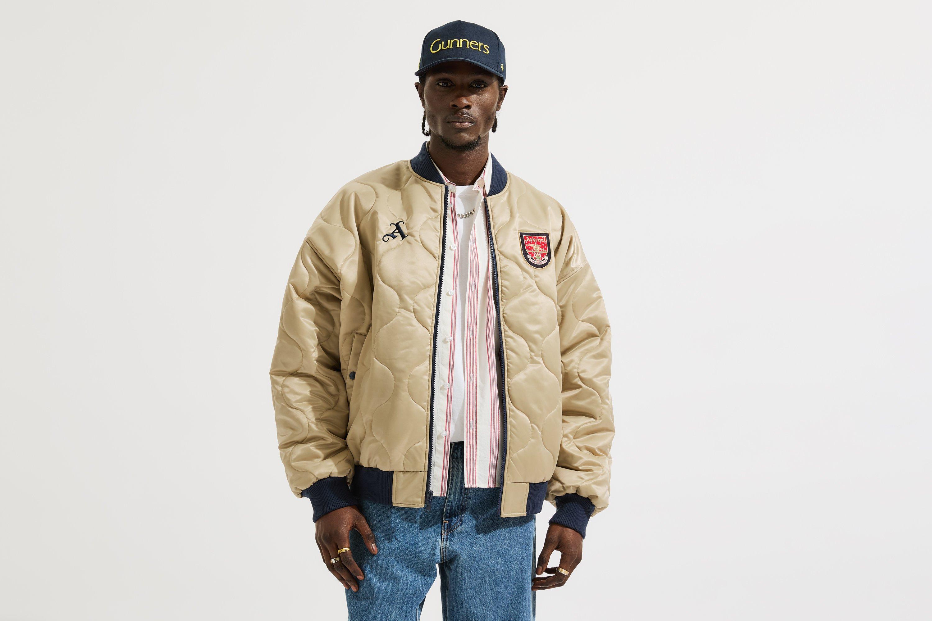 Arsenal Gold Reversible Bomber Jacket