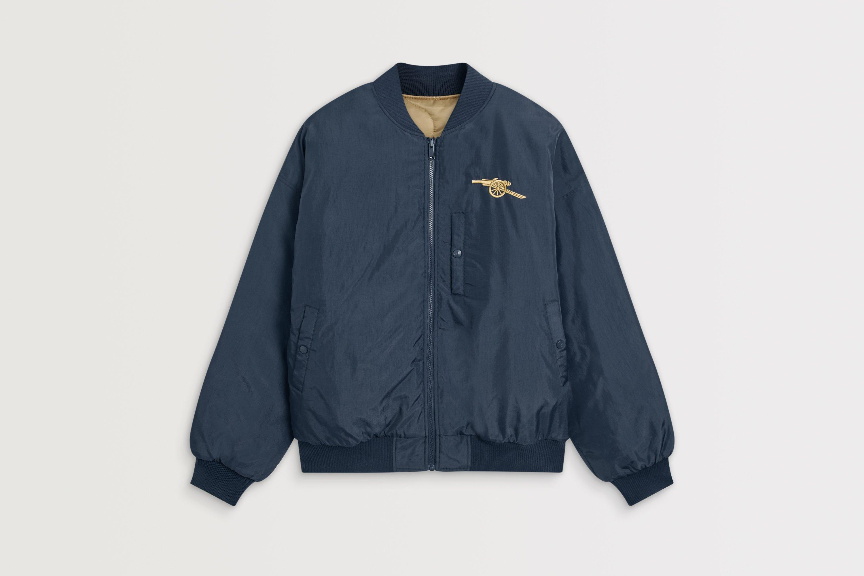 Arsenal Gold Reversible Bomber Jacket
