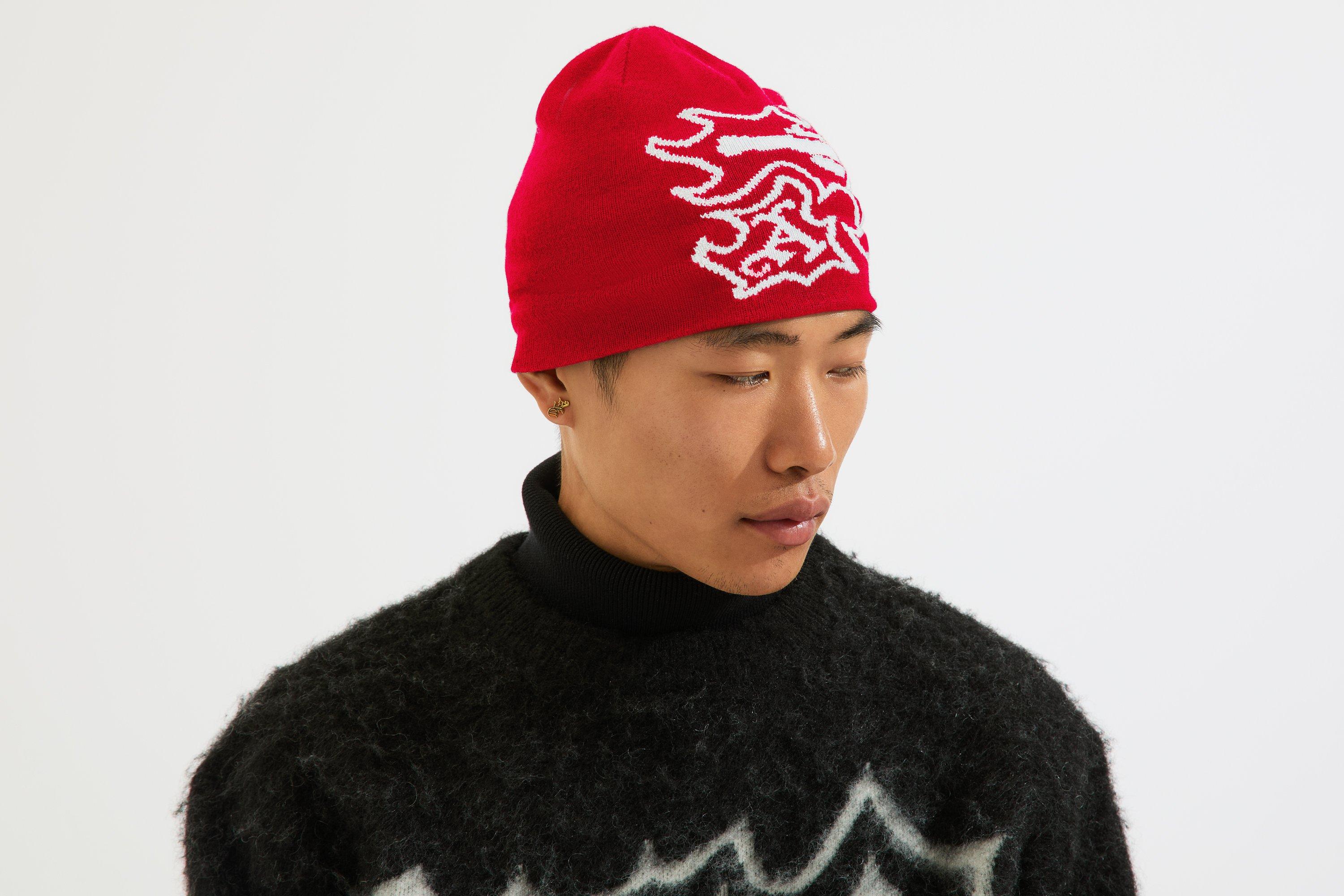 Buy Arsenal Red & White Breakaway Pom Beanie in wholesale