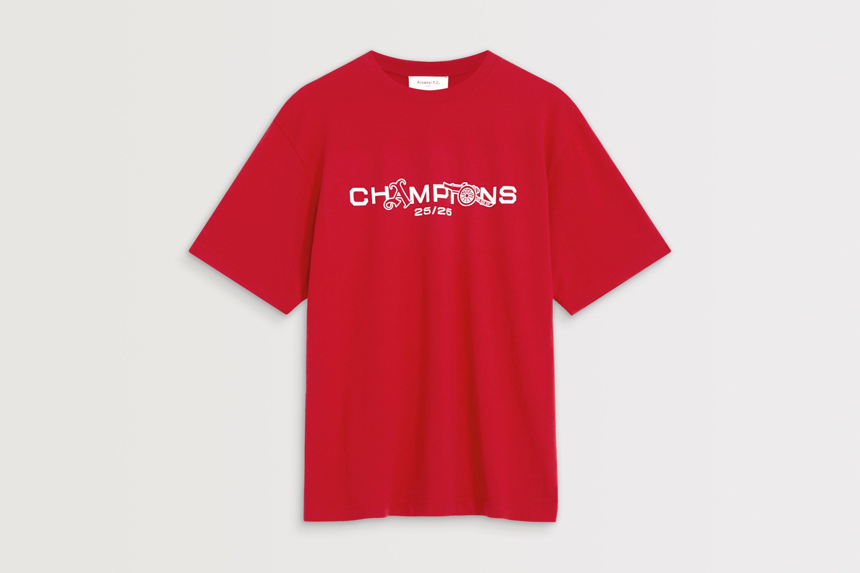 Arsenal Champions Squad 25/26 Crew T-Shirt | Official Online Store