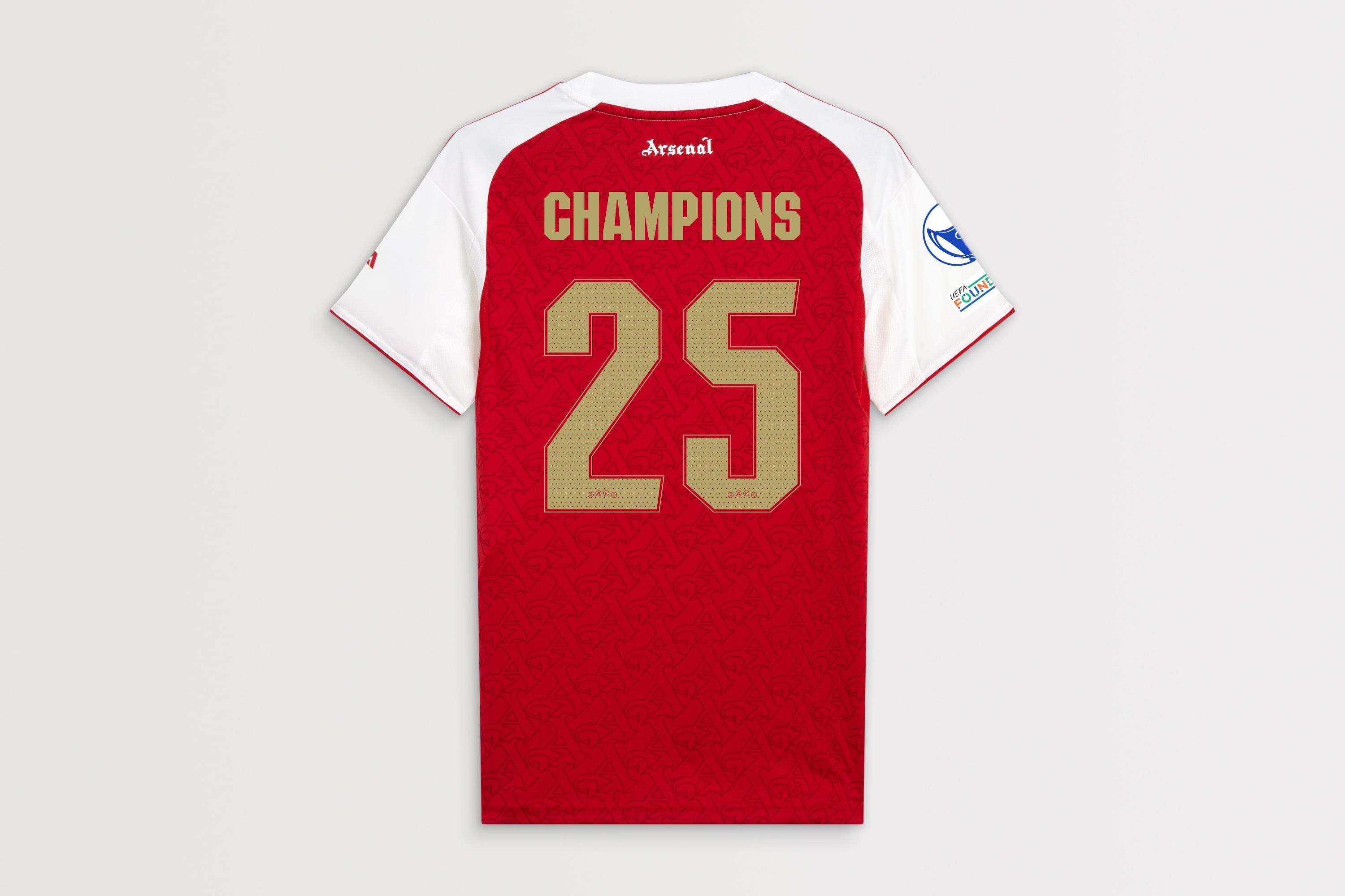 Arsenal adidas Womens UWCL Champions Home Shirt