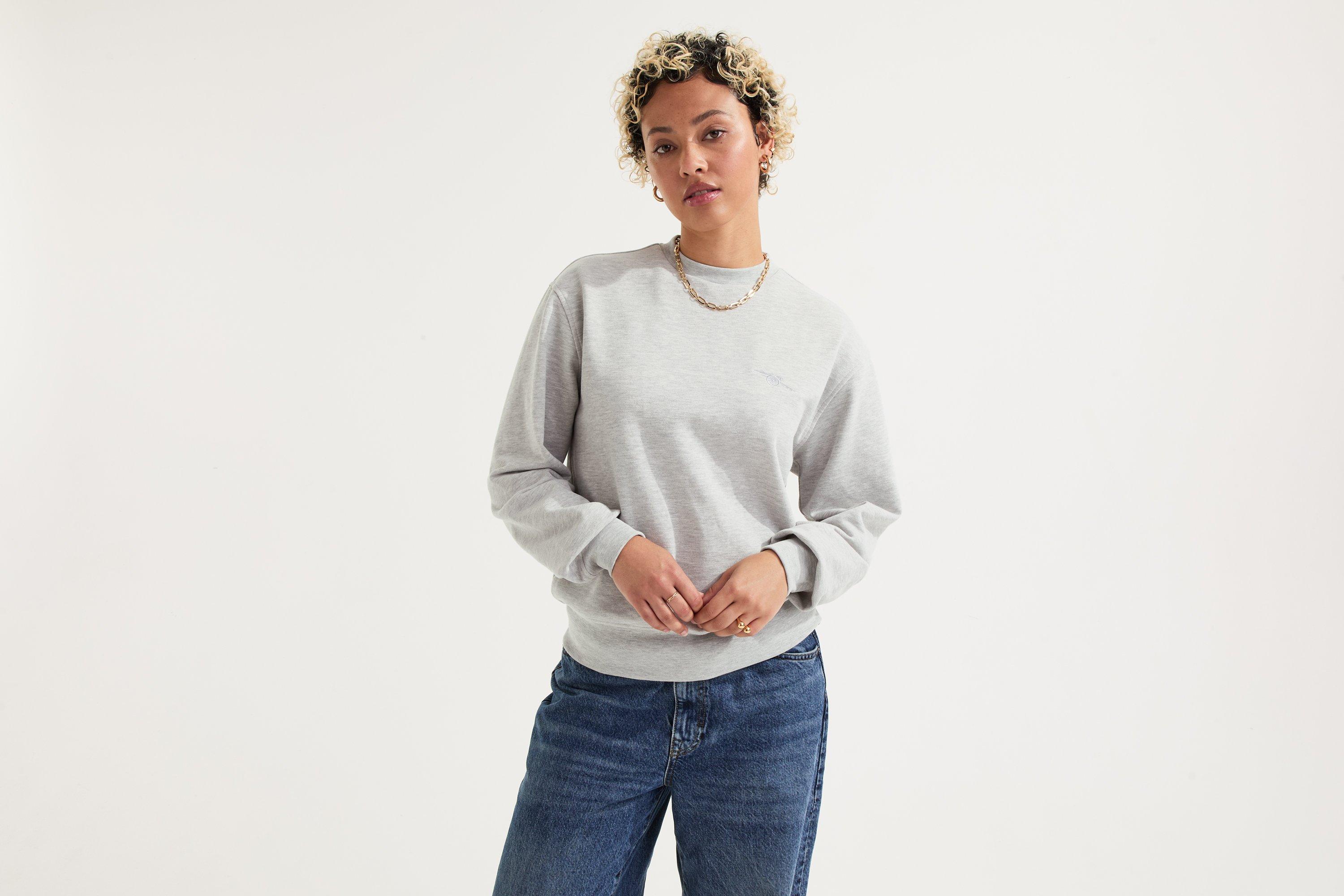 Arsenal Womens Essentials Grey Cannon Sweatshirt