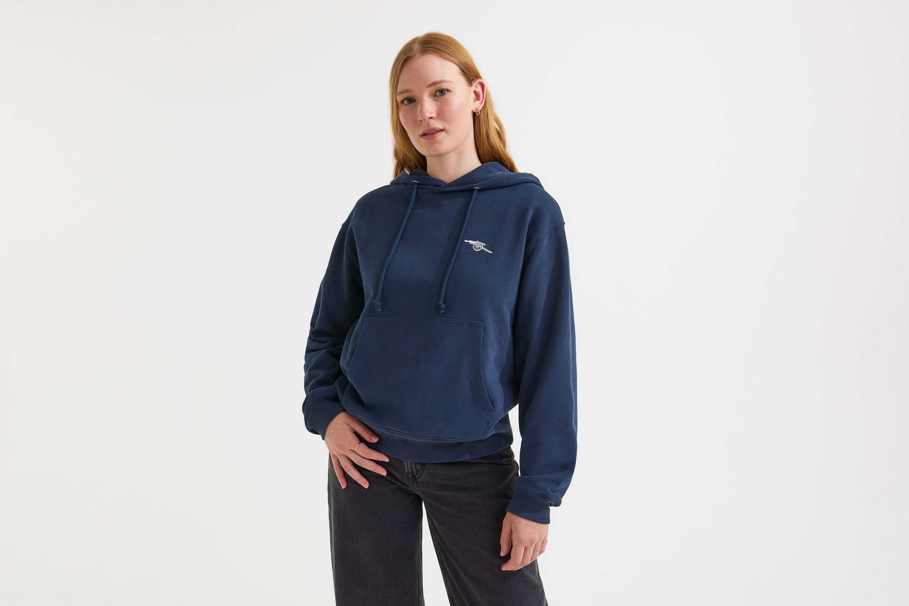 Arsenal Womens Essentials Navy Cannon Hoodie