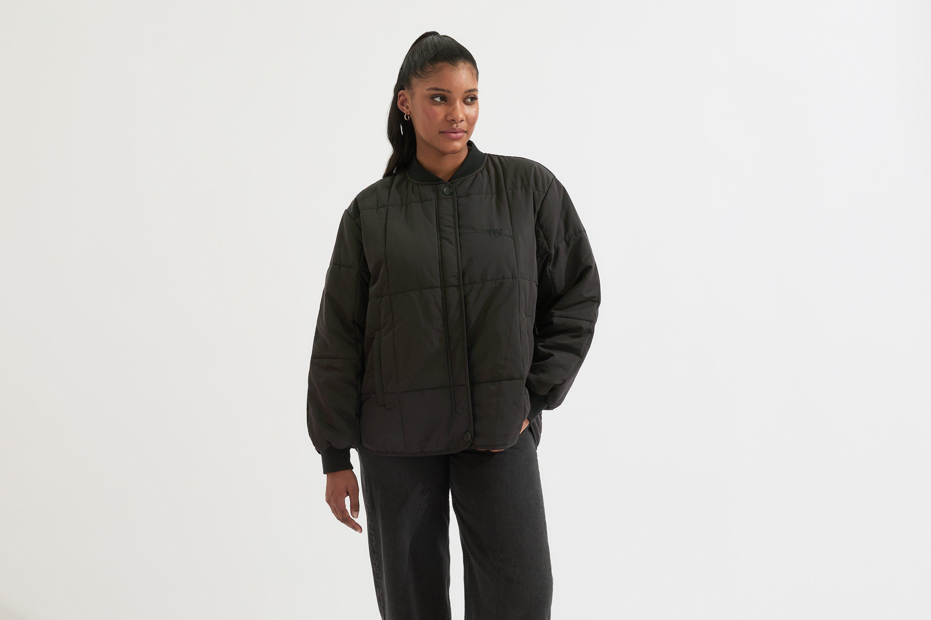 Arsenal Womens Holloway Social Club Black Puffer Jacket