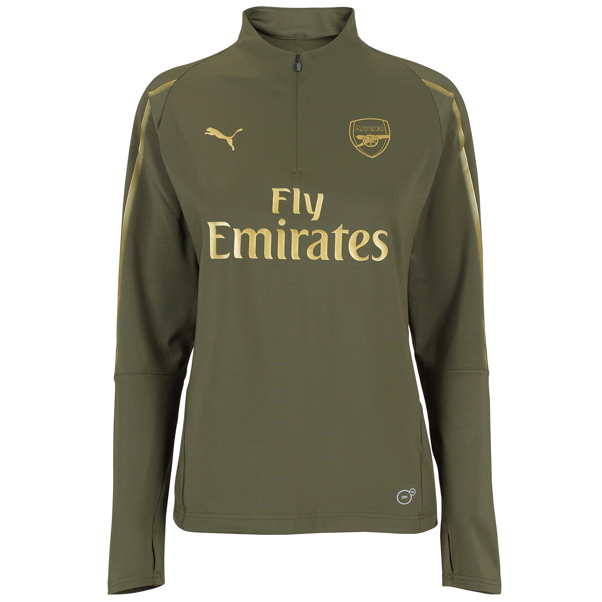 arsenal training top green