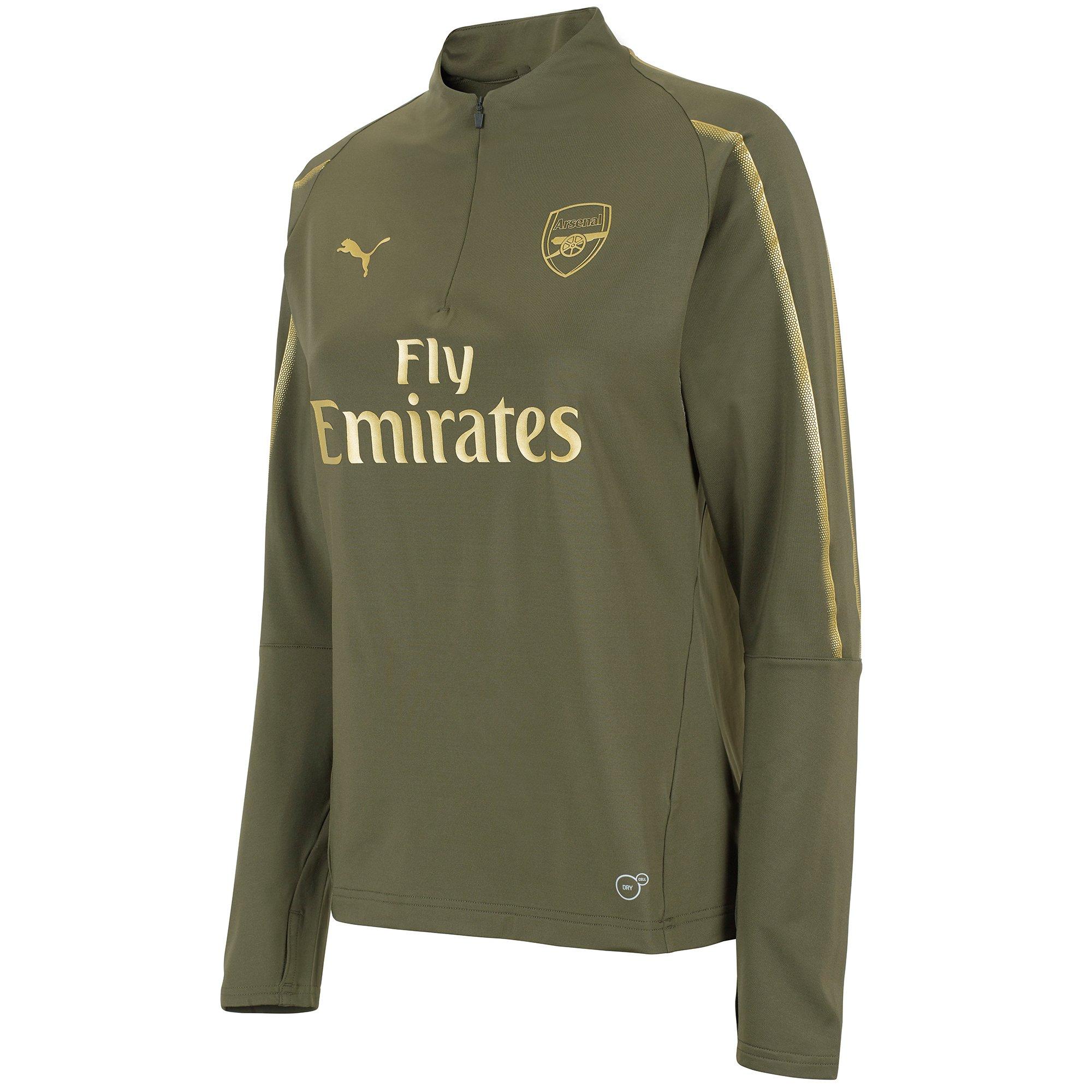 arsenal half zip training top