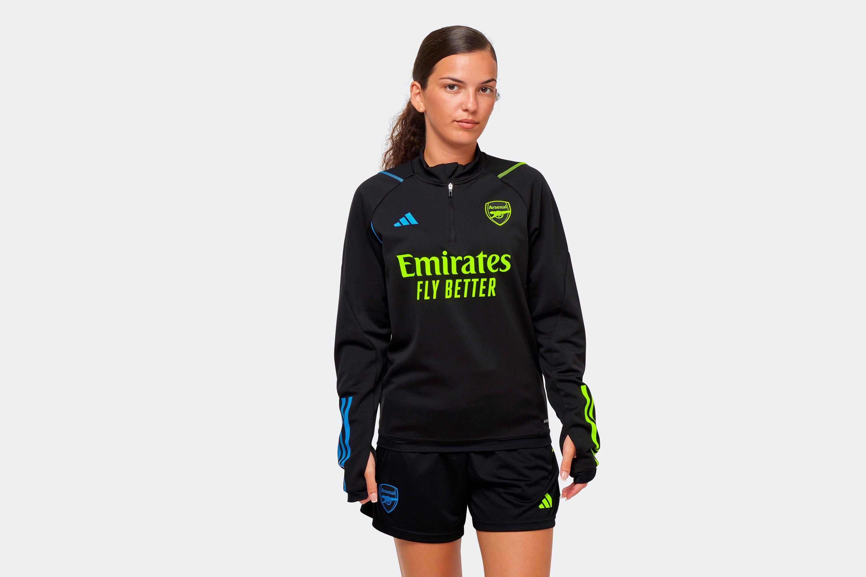 Arsenal Womens 23/24 Black 1/4 Zip Training Top, Multicolor