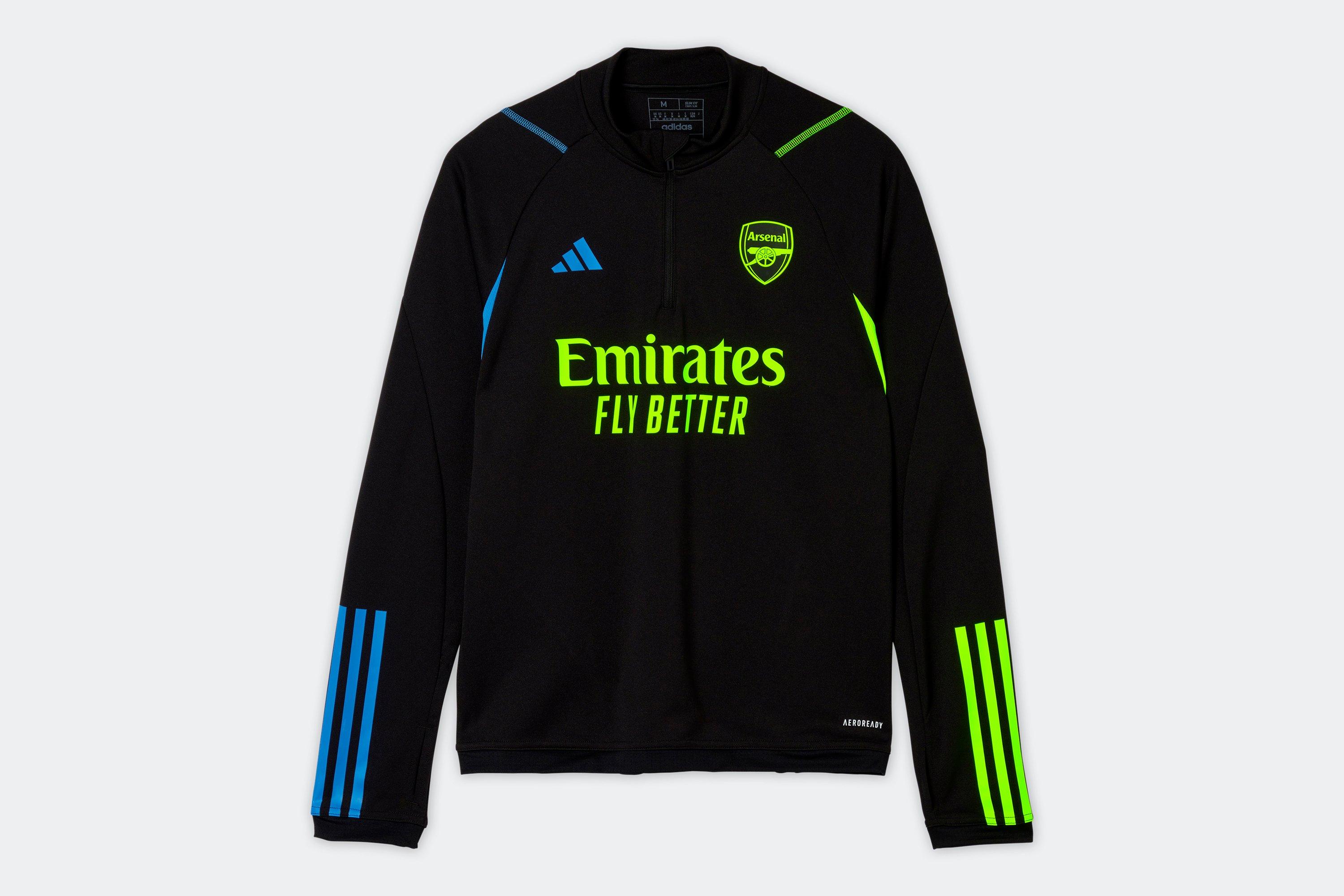Arsenal quarter zip training top hot sale