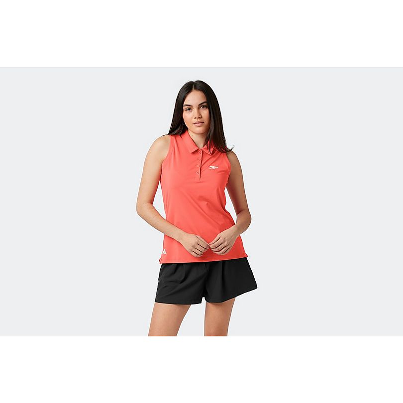 Arsenal adidas Womens Golf Solid Sleeveless Polo Shirt