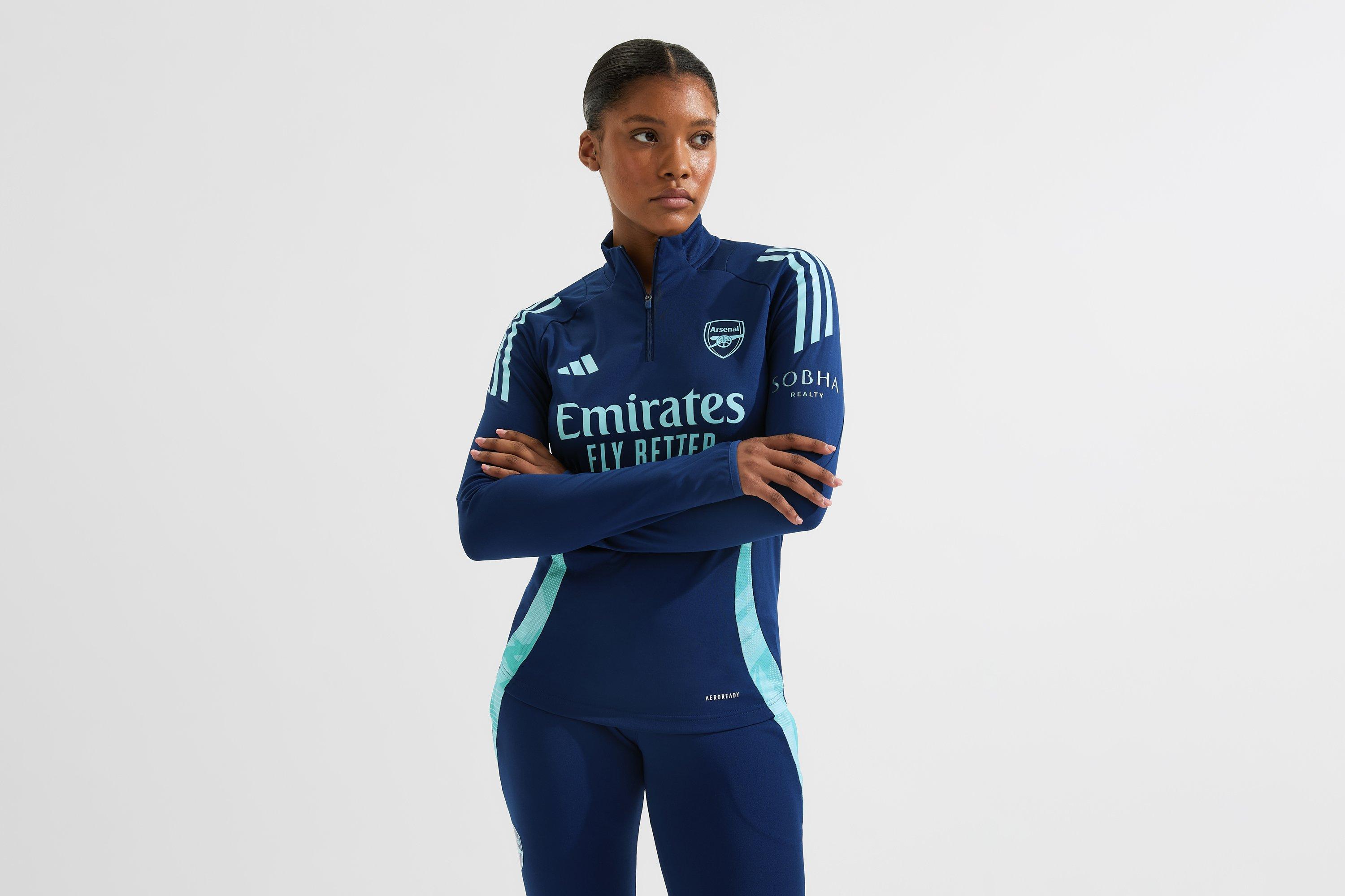 Arsenal adidas Womens 24/25 1/4 Zip Navy Training Top