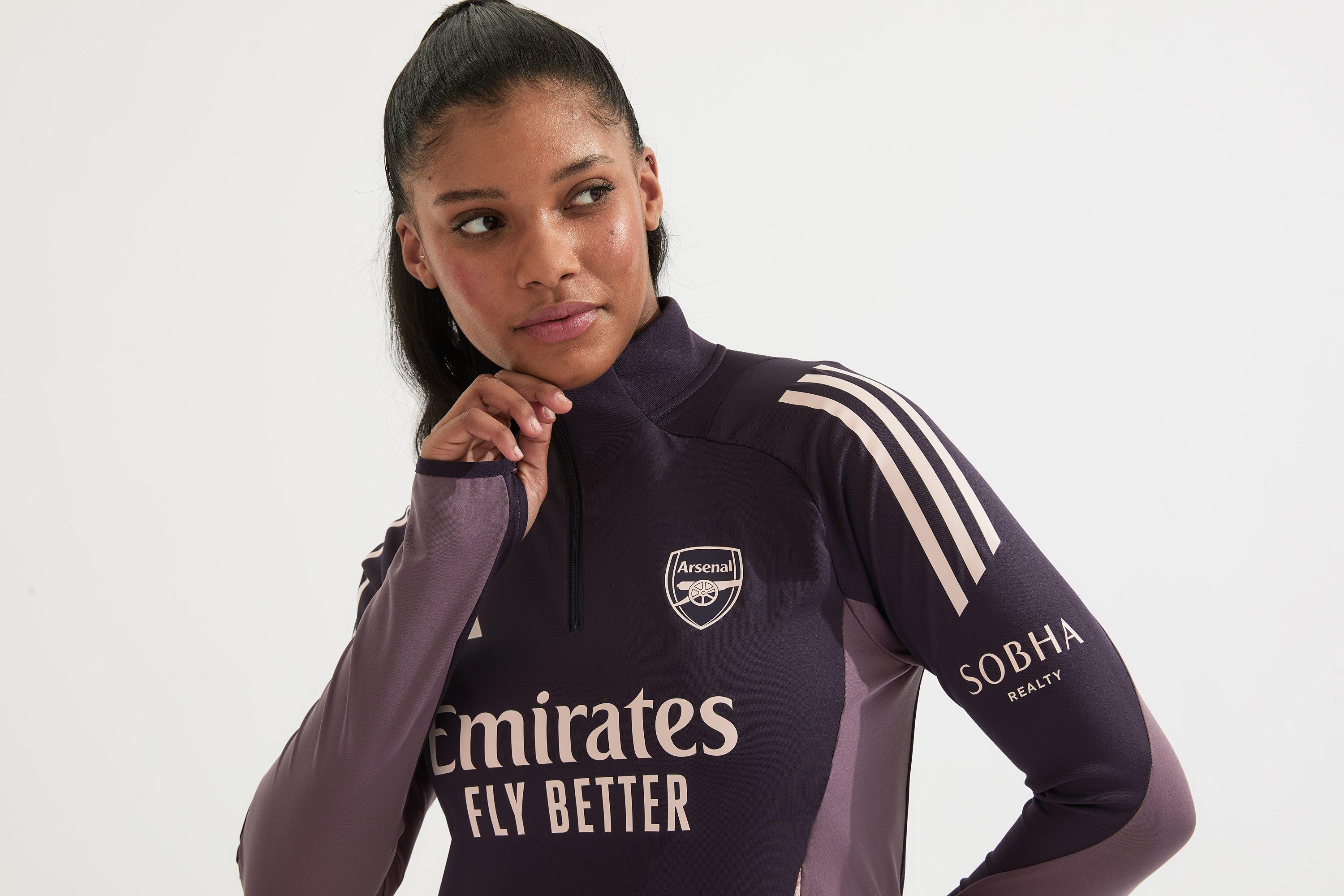Arsenal adidas Womens 24/25 Aurora Black 1/4 Zip Training Top