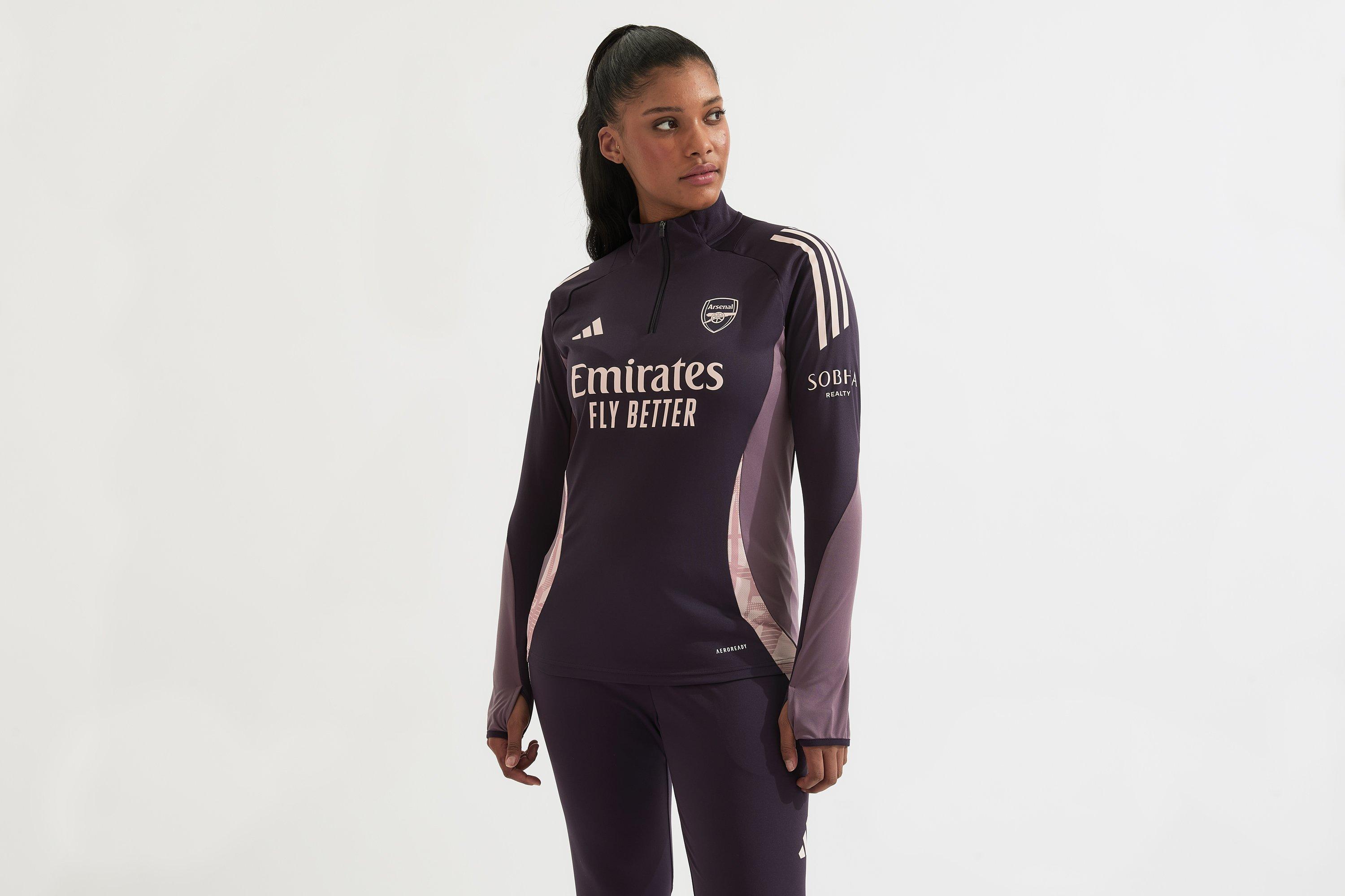 Arsenal adidas Womens 24/25 Purple 1/4 Zip Training Top