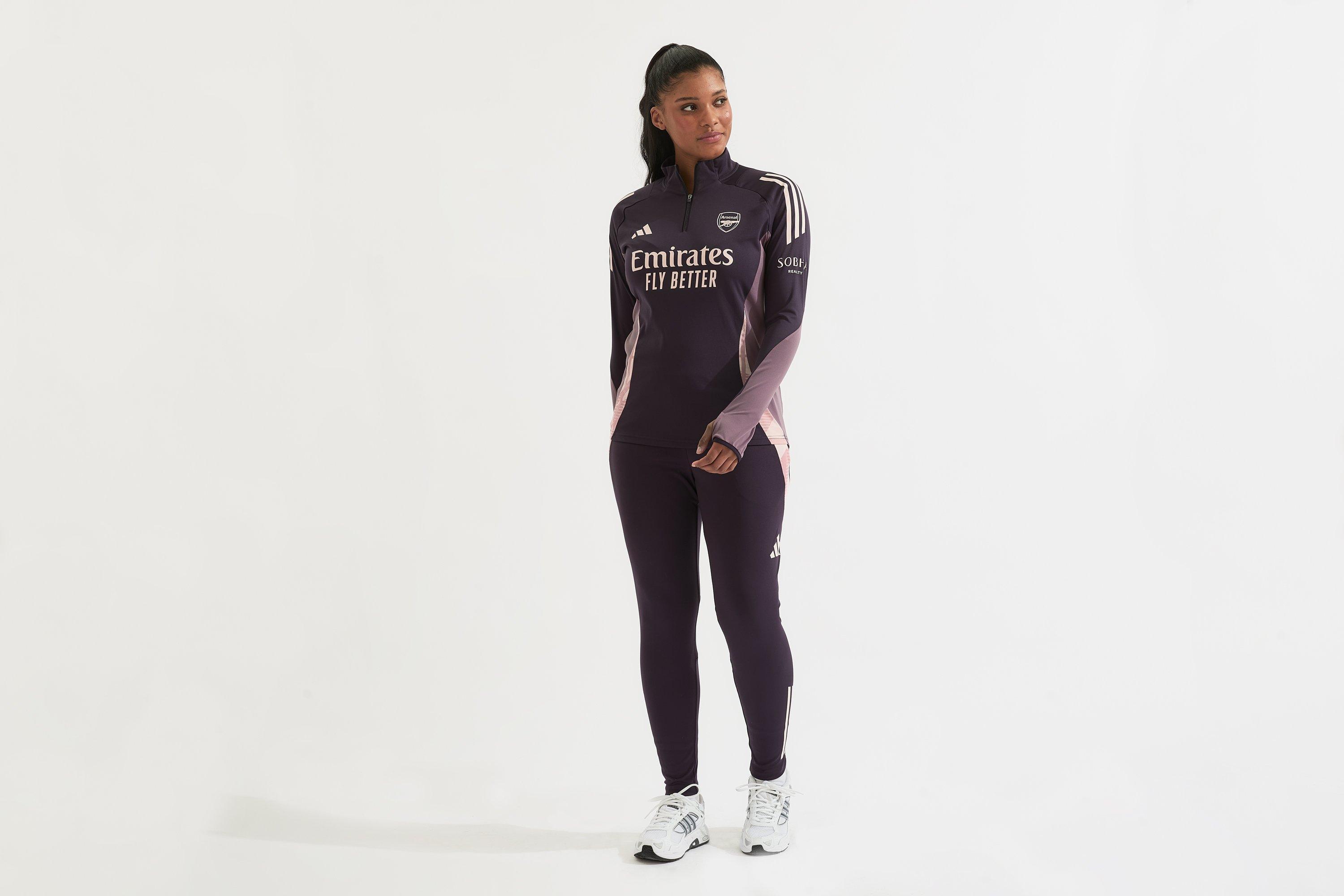 Arsenal adidas Womens 24/25 Aurora Black 1/4 Zip Training Top