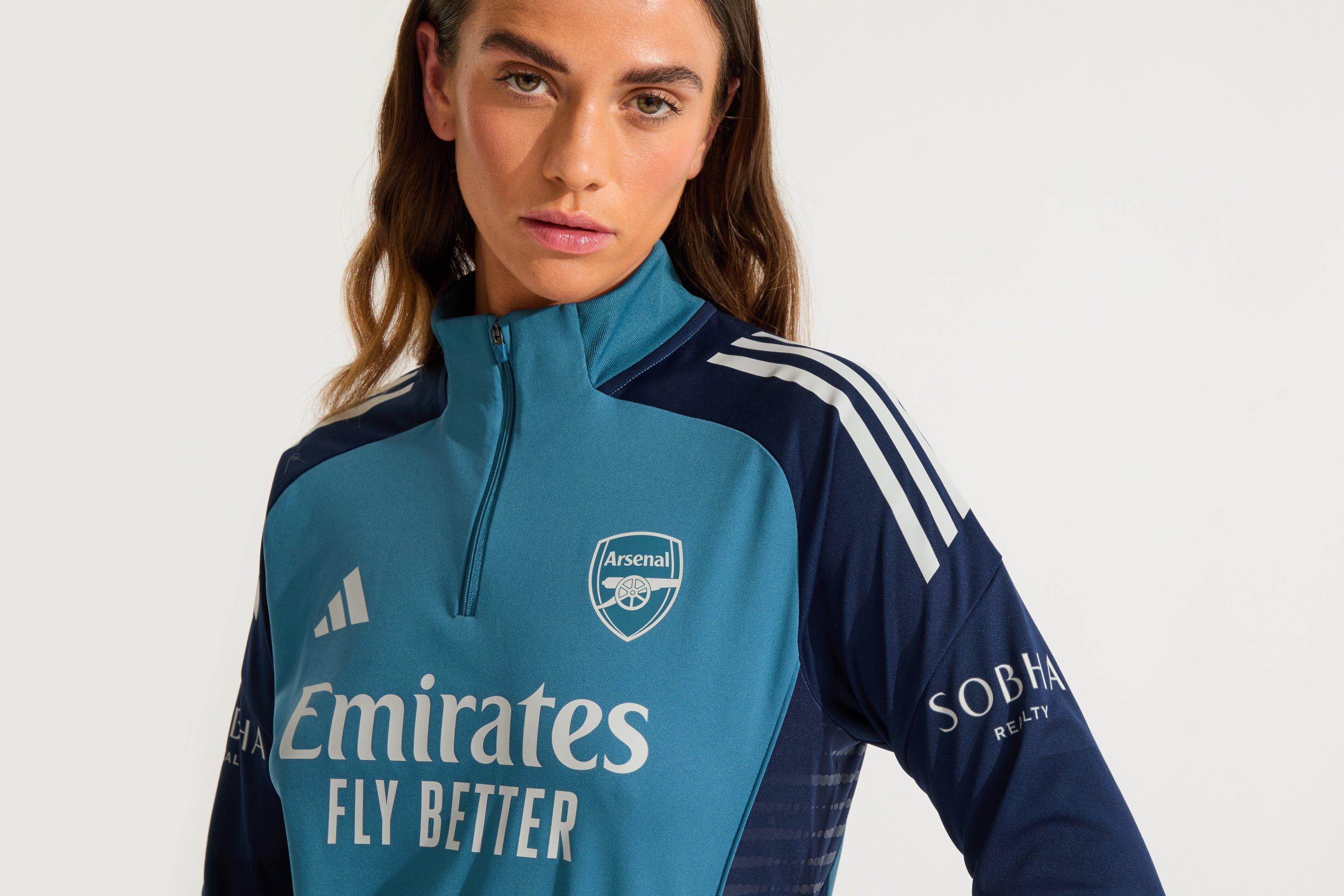 Arsenal adidas Womens 25/26 Navy 1/4 Zip Training Top | Official