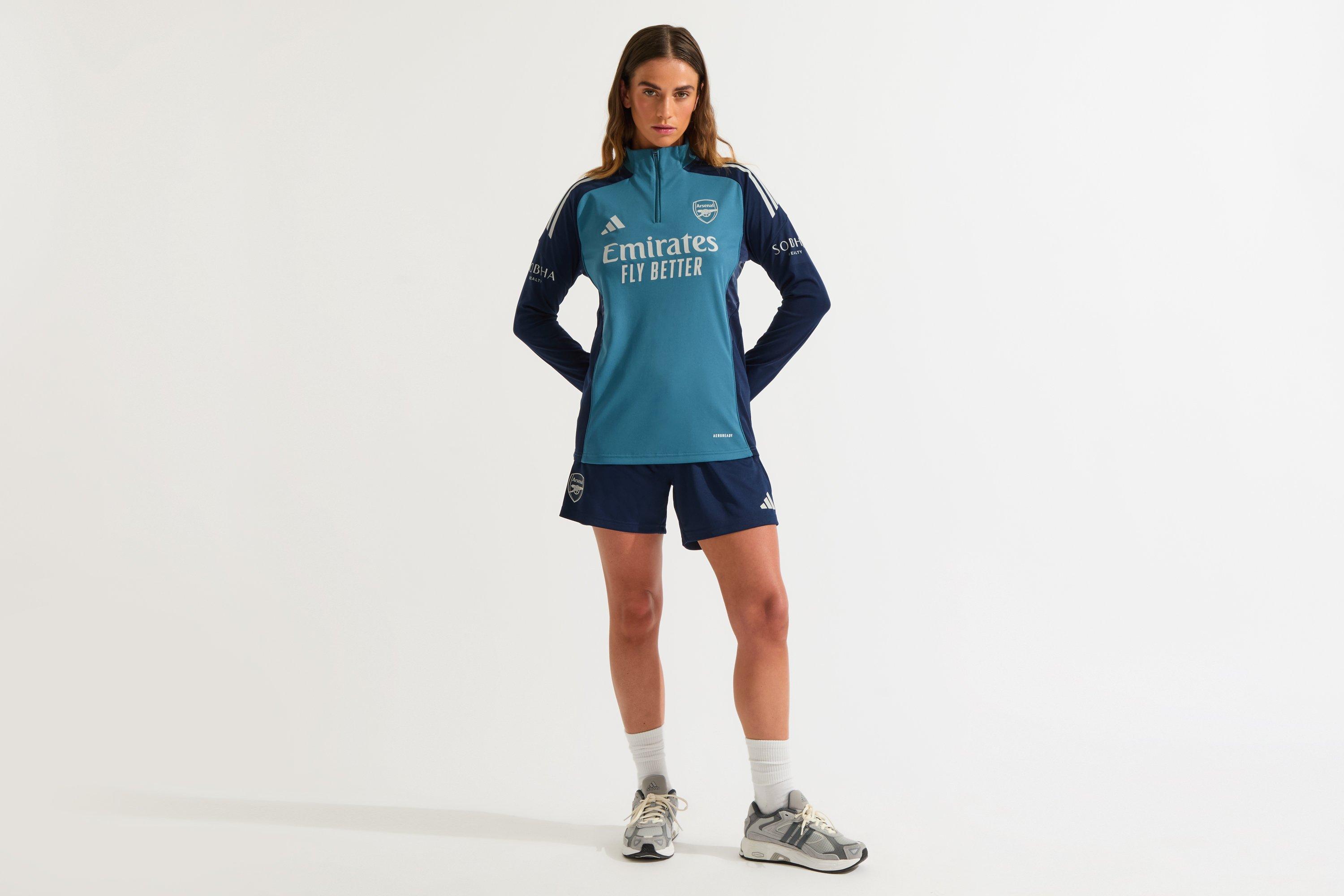 Arsenal adidas Womens 25/26 Navy 1/4 Zip Training Top | Official