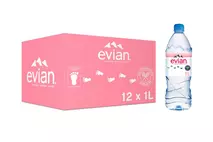 evian Still Natural Mineral Water 1L