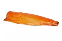 M&J Seafood Hot Smoked Kiln Roasted Salmon Side (skin on, boneless)