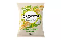 Popchips Sour Cream & Onion Crisps 23g