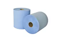 Leonardo Roll Towel Refill Comfort 2 Ply, Blue