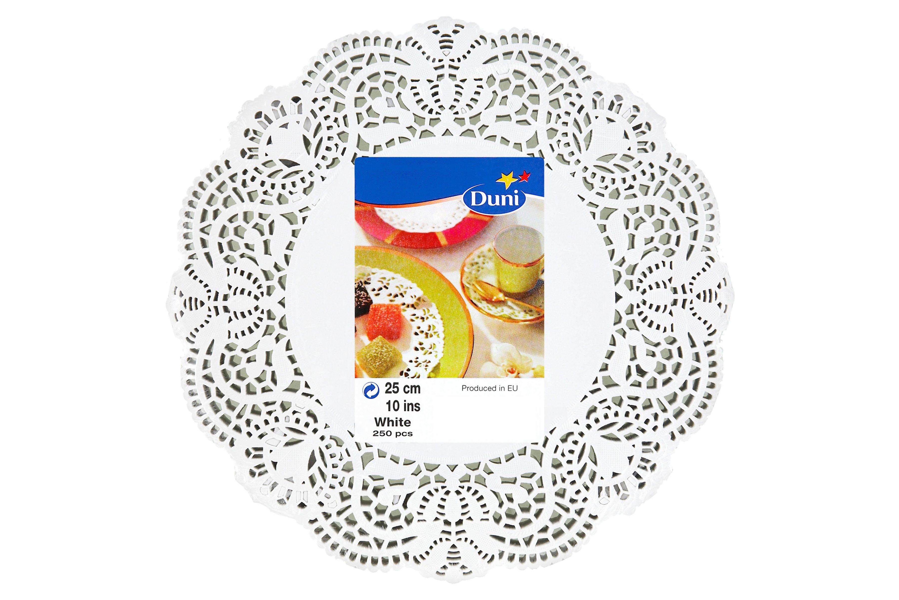 Duni 250 White Doilies 25cm     1 x 250