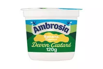 Ambrosia Devon Custard Banana Flavour Pot 120g