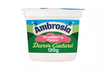 Ambrosia Devon Custard Strawberry Flavour Pot 120g