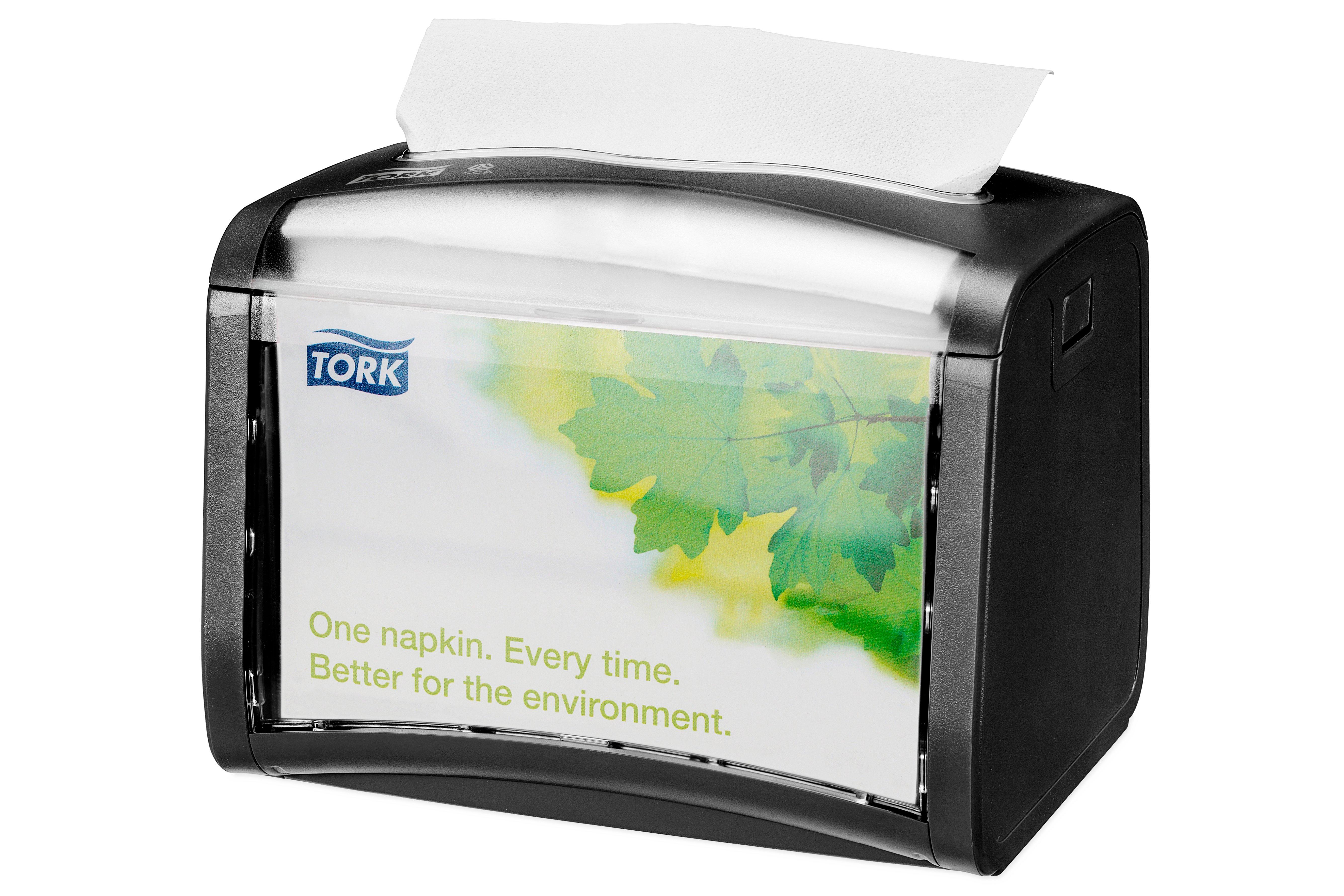 Tork 272611 Tork Xpressnap Tabletop Napkin Dispenser Black 1 x 1