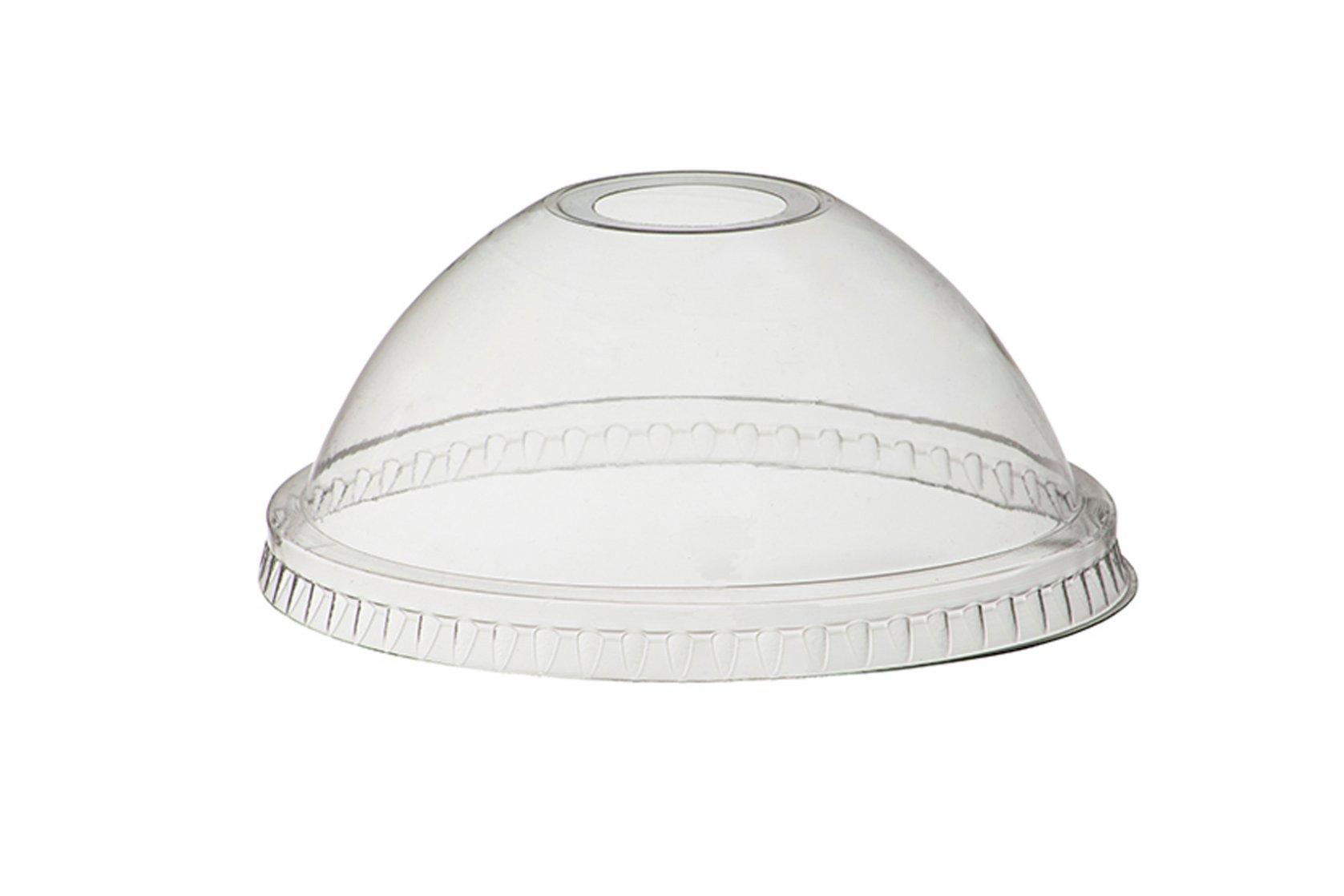 Go-Rpet PET Domed Lid with Hole 12oz 1 x 1000