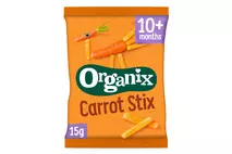 Organix Carrot Stix Organic Finger Food Toddler Snack Corn Puffs 15g