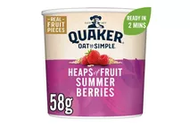 Quaker Oat So Simple Summer Berries Porridge Pot 58g Quaker Oat So Simple Summer Berries Porridge Pot 58g