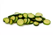 Sliced Courgettes
