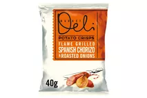 Walkers Market Deli Chorizo & Onion Crisps 40g Walkers Market Deli Chorizo & Onion Crisps 40g