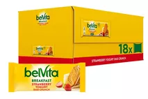 Belvita Breakfast Biscuits Duo Crunch Strawberry and Live Yogurt 50.6g Belvita Breakfast Biscuits Duo Crunch Strawberry and Live Yogurt 50.6g