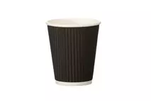 Double Wall Black Ripple Cups 12oz