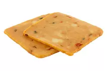 Mexicana Original Hot! Slices of Cheddar with Spicy Bell and Jalapeno Chilli Peppers 500g