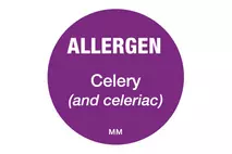 25mm Allergen Label Celery