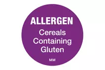 25mm Allergen Label Cereals