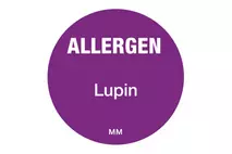 25mm Allergen Label Lupin