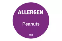 25mm Allergen Label Peanuts
