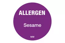 25mm Allergen Label Sesame