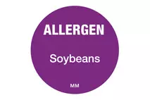 25mm Allergen Label Soy Beans