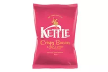 KETTLE® Chips Crispy Bacon & Maple Syrup with Norfolk Bacon KETTLE® Chips Crispy Bacon & Maple Syrup with Norfolk Bacon