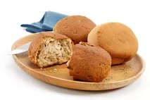 La Boulangerie Gluten Free Round Rolls, White & Multigrain La Boulangerie Gluten Free Round Rolls, White & Multigrain