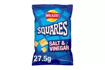 Walkers Squares Salt & Vinegar Snacks 27.5g Walkers Squares Salt & Vinegar Snacks 27.5g