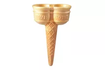 Marcantonio 180 Twin Cones Ice Cream Cones with Sweetener 1100g Marcantonio 180 Twin Cones Ice Cream Cones with Sweetener 1100g