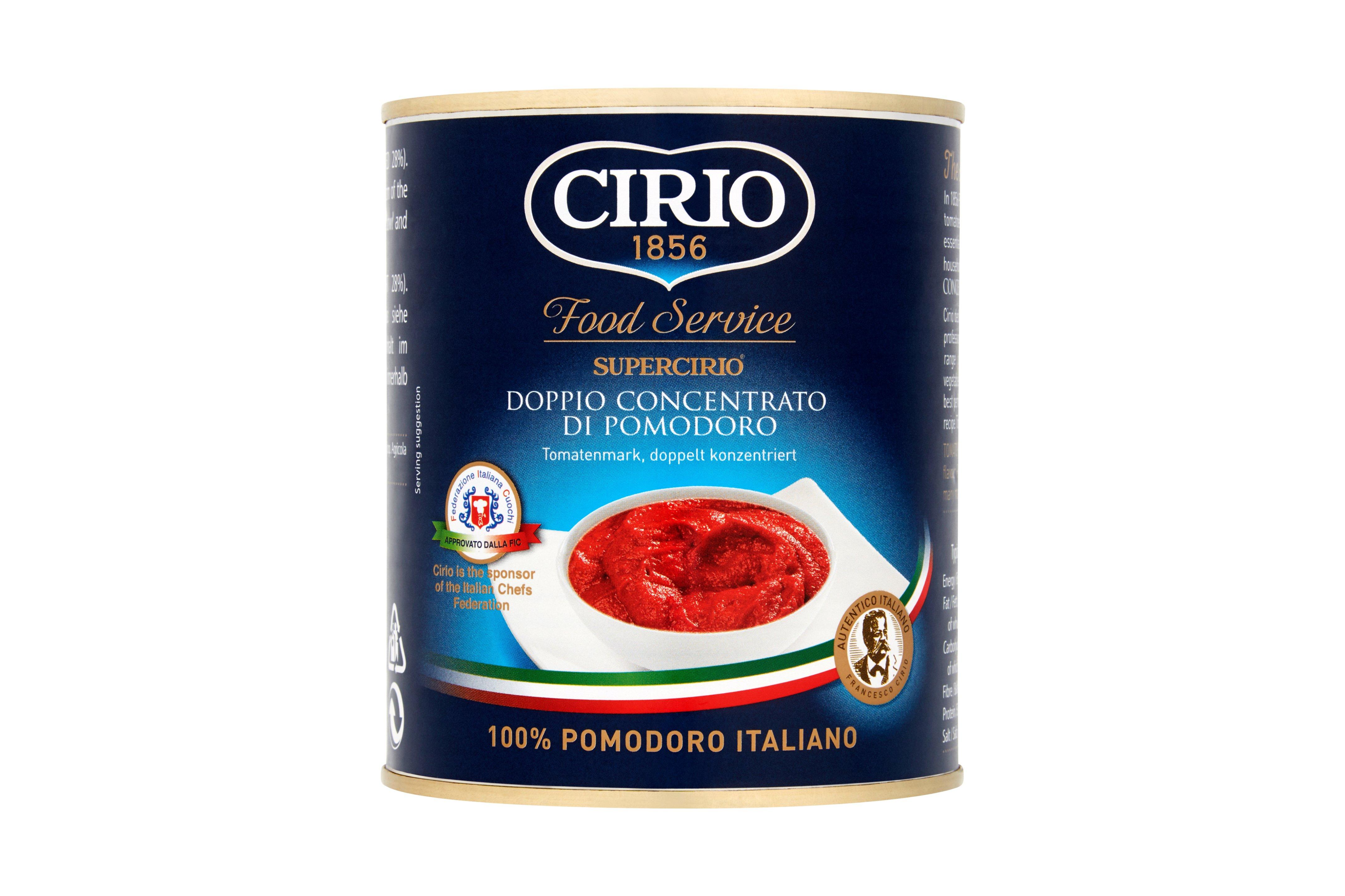 Cirio Double Concentrated Tomato Puree 850g Wholesale Buy Cirio Double Concentrated Tomato Puree 850g In Bulk Brakes Foodservice