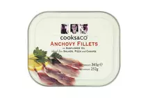 Cooks & Co Anchovy Fillets in Sunflower Oil 365g