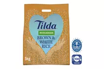 Tilda Brown & White Wholegrain Rice 5kg