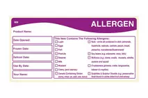 Allergen Storage Label 51x101mm